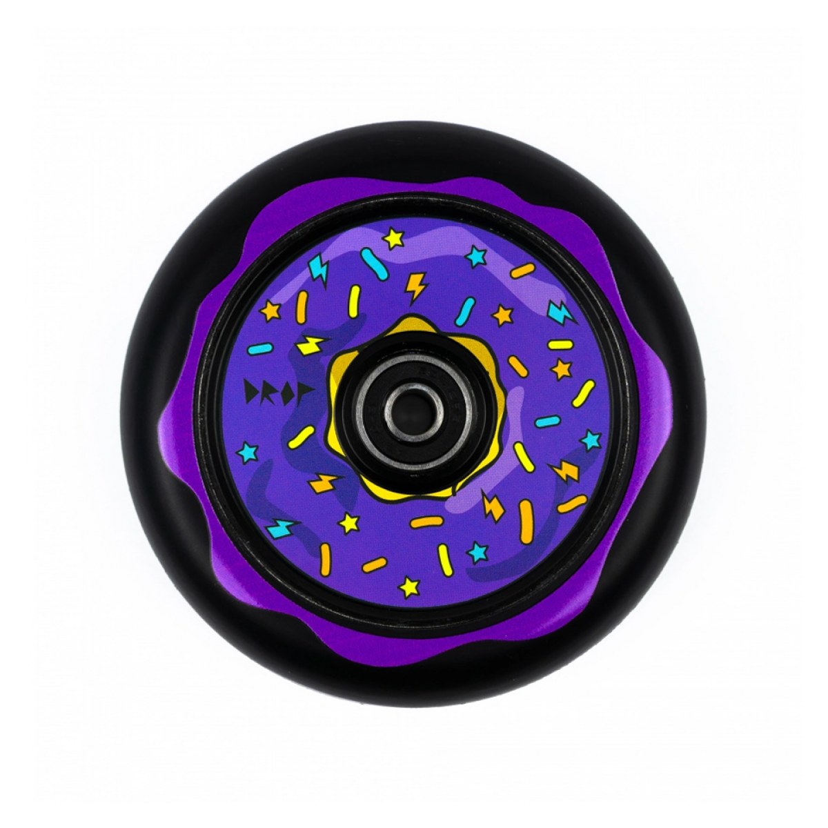 КОЛЕСО DROP DONUT 110ММ ЧЕРНОЕ/ФИОЛЕТОВОЕ